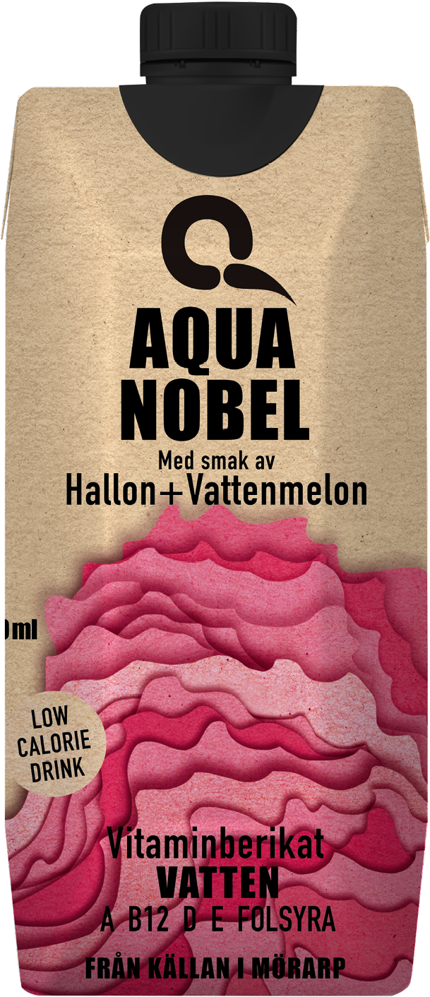 Vitaminberikat vatten Hallon Vattenmelon